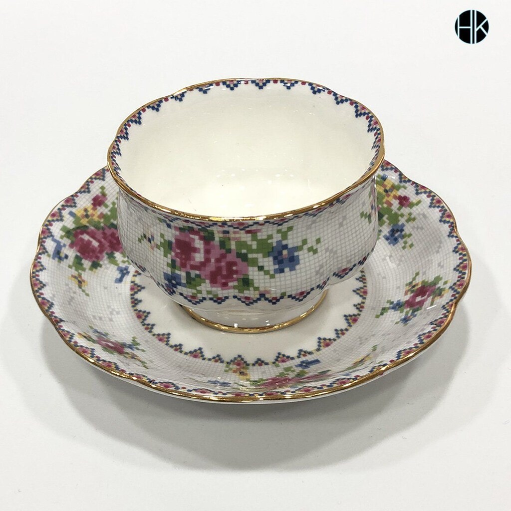 Royal Albert England Petit Point ikramlık şekerlik - 2