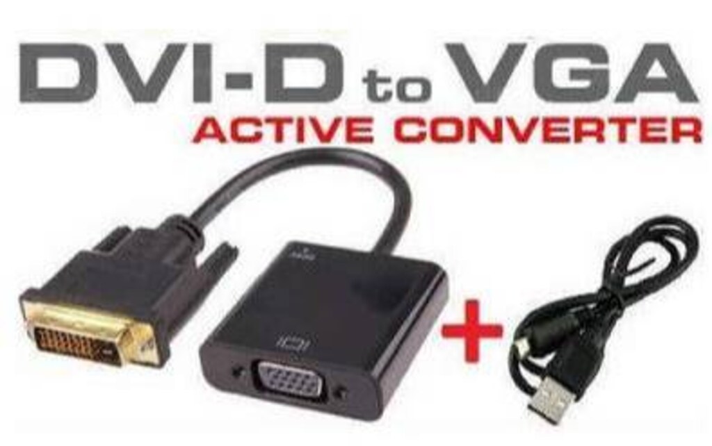 24+1 DVI - D Dual Link To VGA Aktif Çevirici Dönüştürücü Kablosu - 3