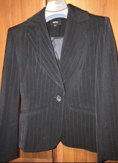 Koton Çizgili Blazer Kadın Ceket