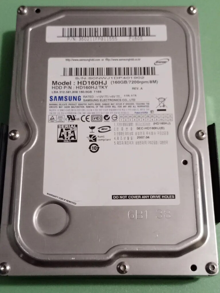SAMSUNG 160 gb sata harddisk - 3