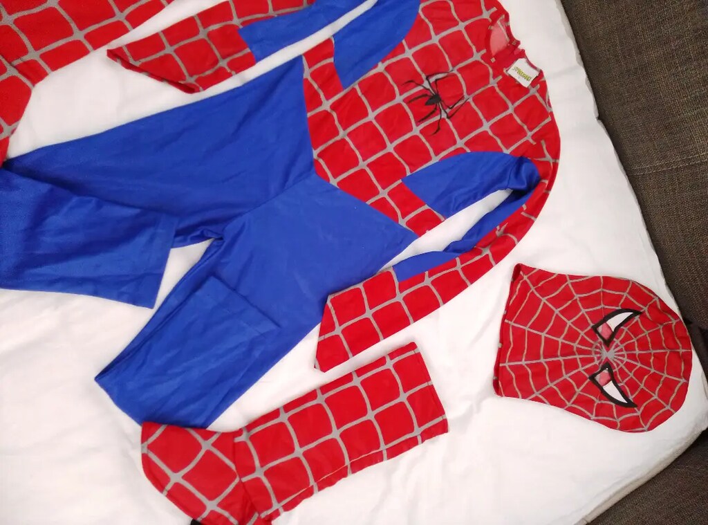 Spiderman kostüm 7/8 yaş uyumlu - 5