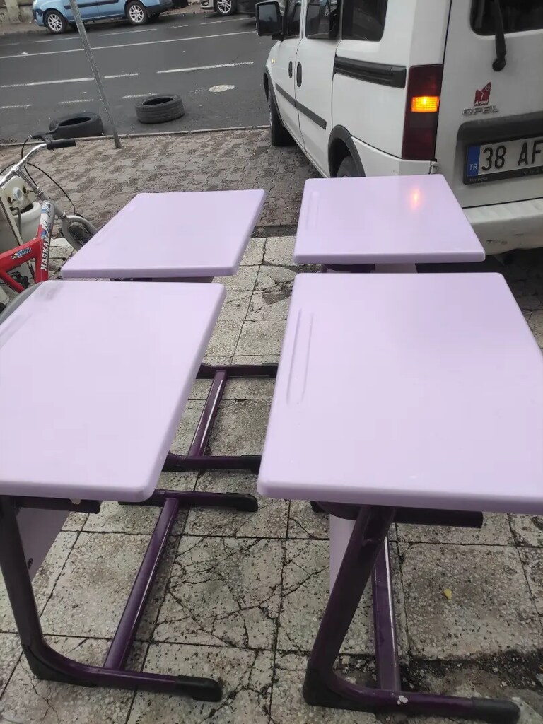 3 ad temiz kullanılmış sağlam tek kişilik öğrenci sırası verzalit - 3