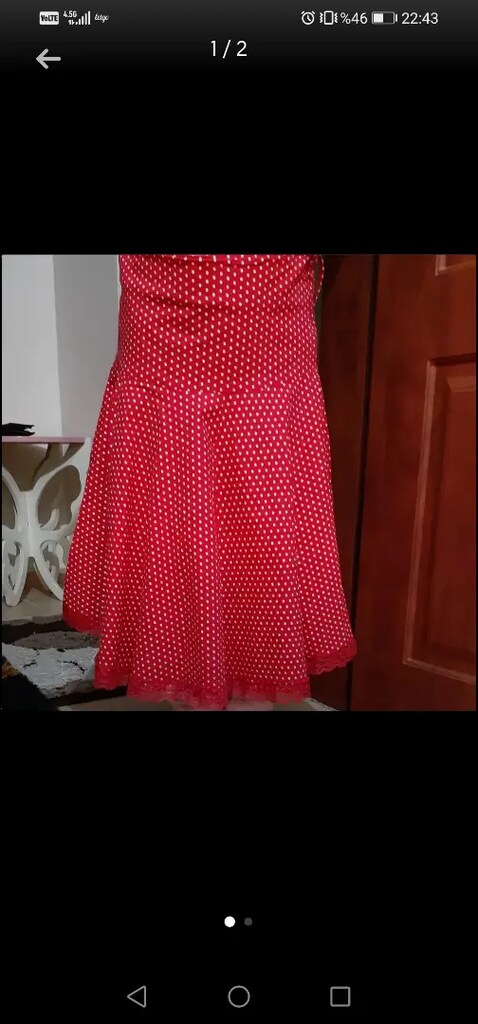 Etek kırmızı beyaz - 2