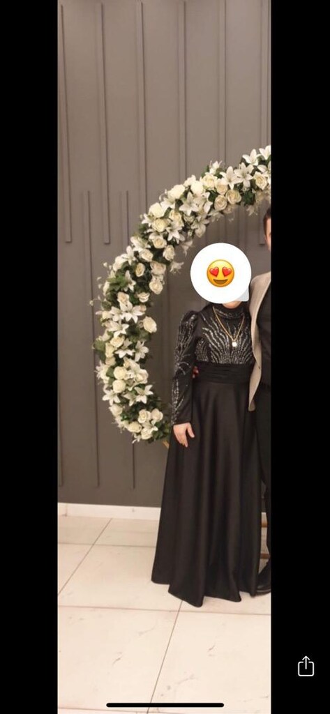 TESETTÜR ŞIK ABİYE boncuk işlemeli - 4