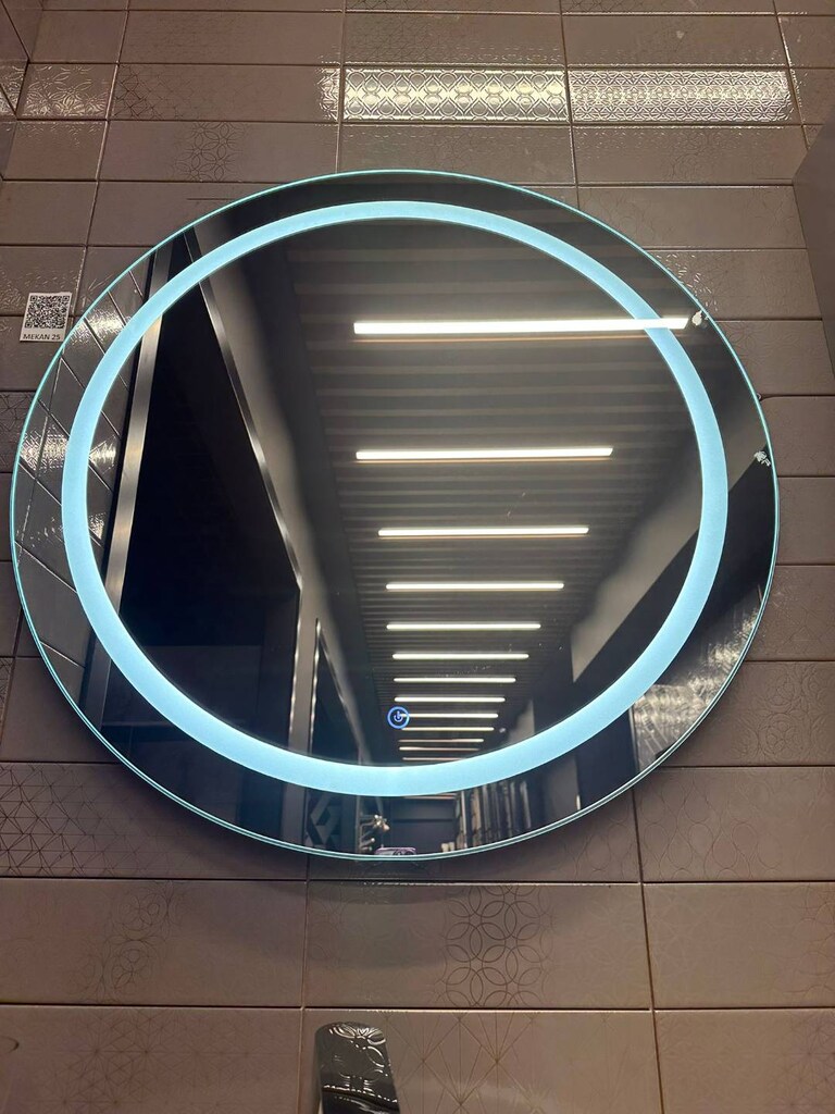 Yuvarlak Ledli 85 cm Dokunmatik Sistem Ayna (8 YIL GARANTİLİ )