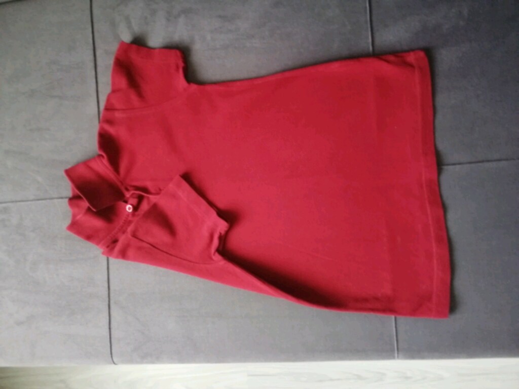 Çocuk kısa kollu tişört bordo renk - 8