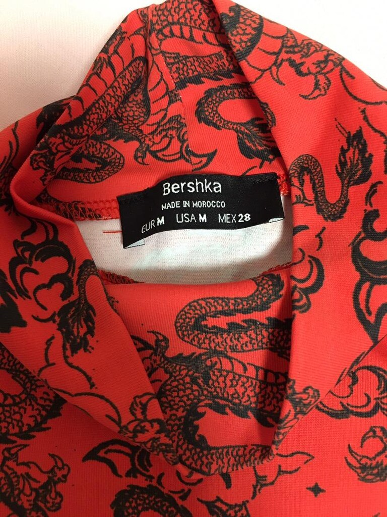 Bershka kırmızı ejderha bluz - 4
