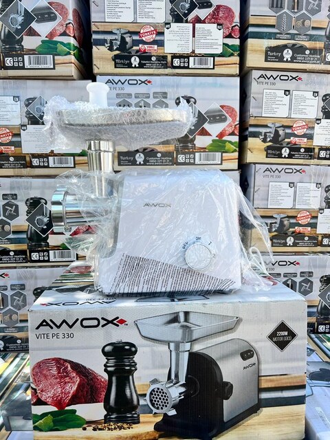 AWOX ET KIYMA MAKİNESİ 2200 WATT SIFIR et kıyma çekme makinesi makina