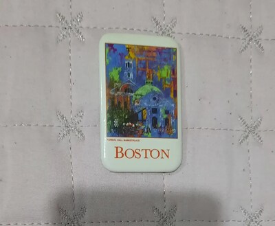 Amerika Boston temalı rozet