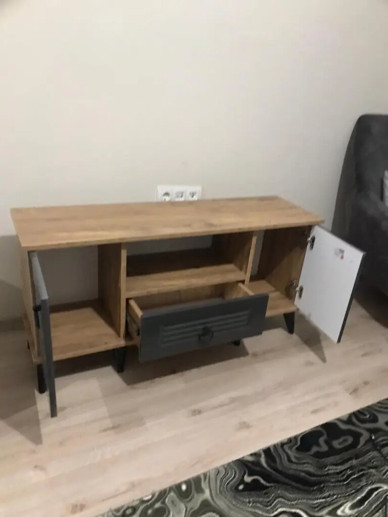 Mdf mebran kapaklı televizyon ünitesi 120 cm - 2