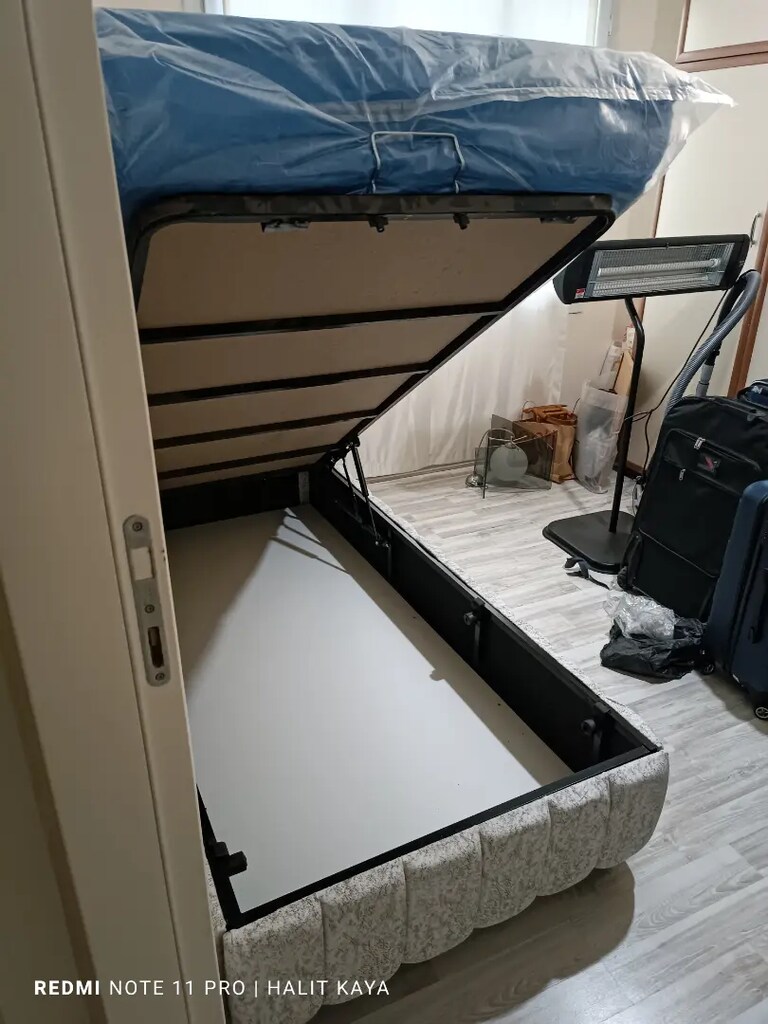 Tek kişilik baza başlık full ortopedik yatak - 2