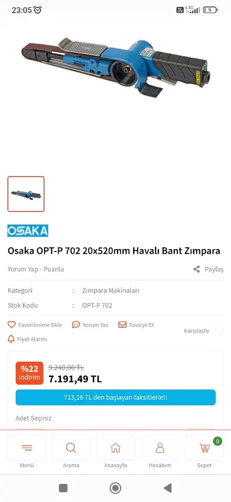 Osaka opt p702 zimpara makinası hepsi 7 adet - 4