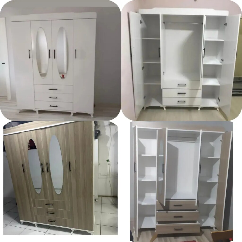 Sıfır 4 kapaklı elbise dolabı - 2