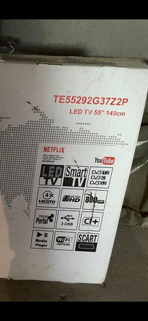 4K Telefunken 55” Led TV Lcd