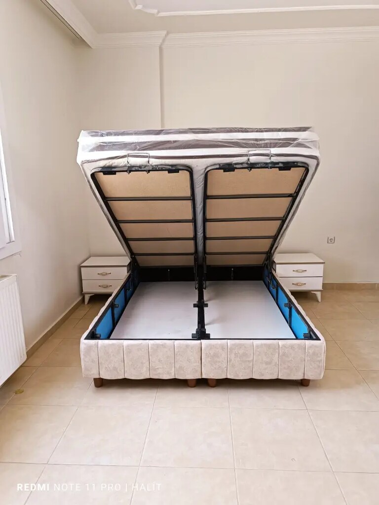 Çift kişilik baza başlık ultra ortopedik petli yatak - 2