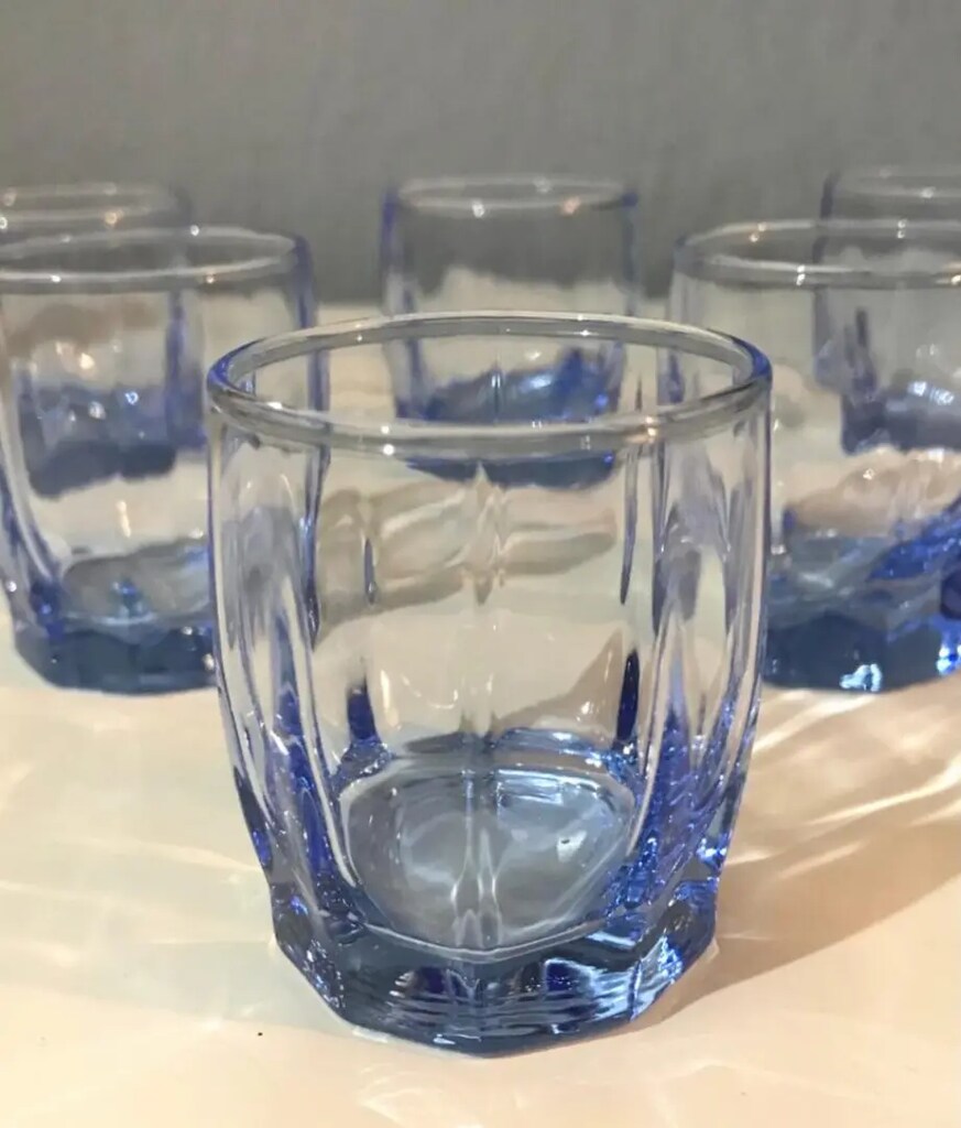 Oneida & Paşabahçe Vintage Mavi Cam Mini Bardak Takımı - 3