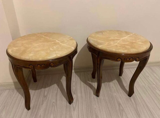 Mermer sehpa takımı