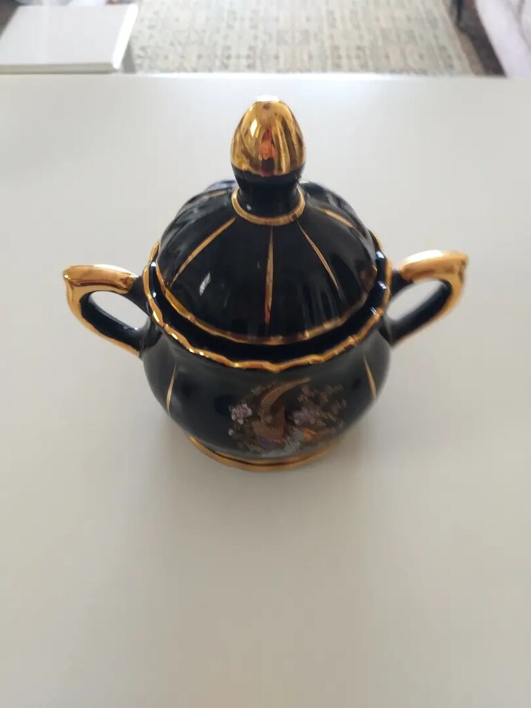 Şekerlik seramik porselen derinlik 10 cm cap 10 cm - 3