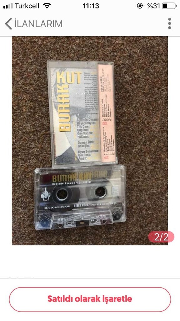 Burak Kut Benimle Oynama 1994 ilk kaset - 2