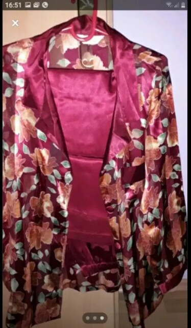 Saten pijama takımı
