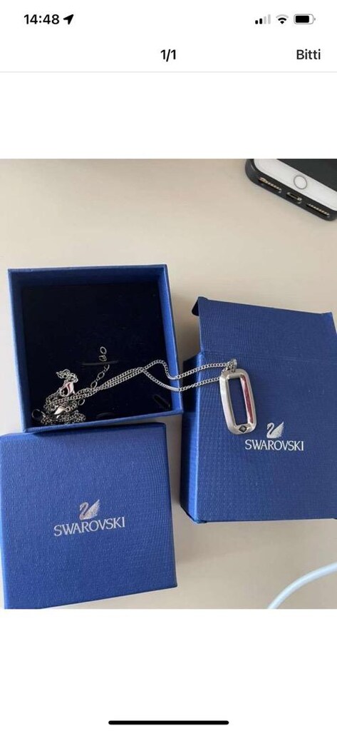Swarovski erkek kolye