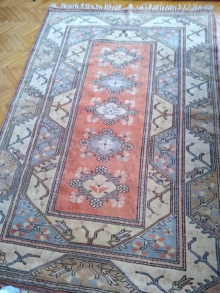 İran elle dokuma yün halısı