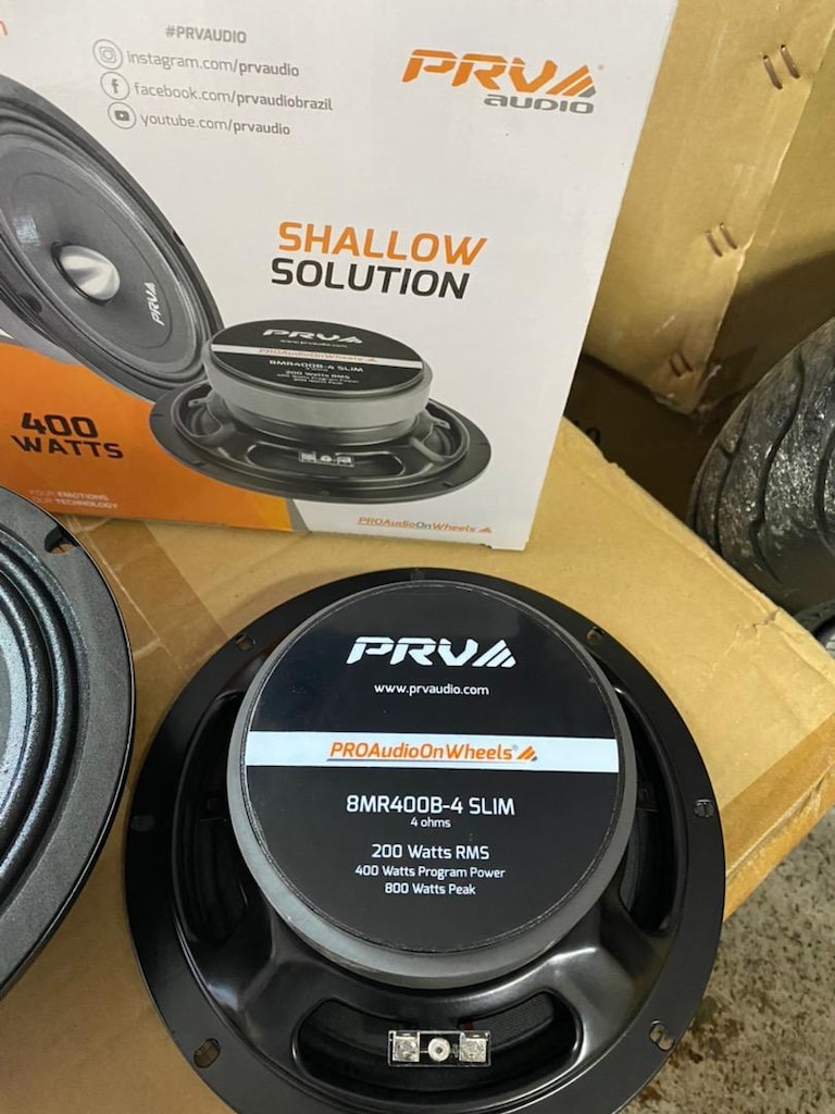 Prva 20 cm 8mr400b-4 slim midrange üst seri 400w-200 rms - 2