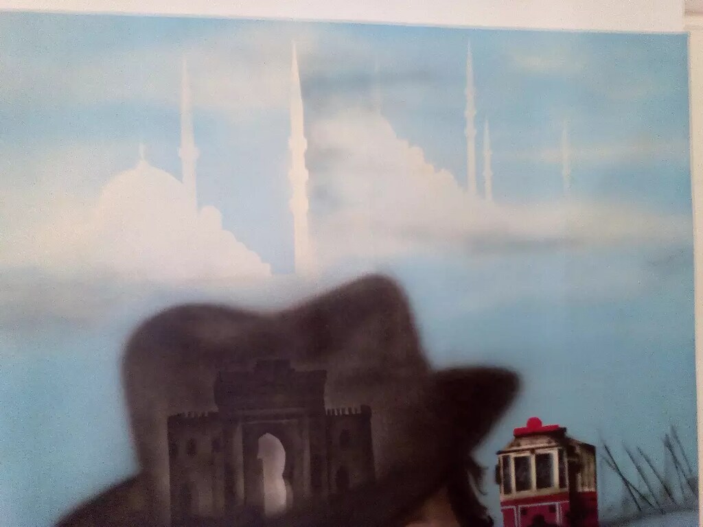 İstanbul akrilik boya tablo resim airbrush - 9