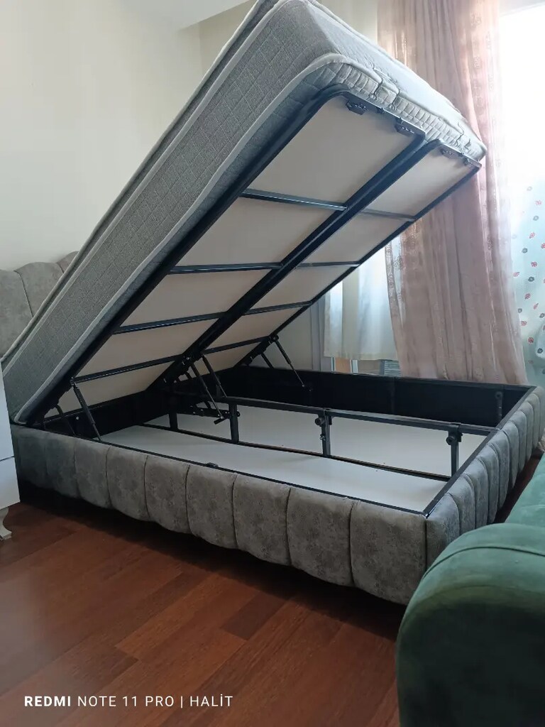 Çift kişilik baza başlık ultra ortopedik petli yatak - 2
