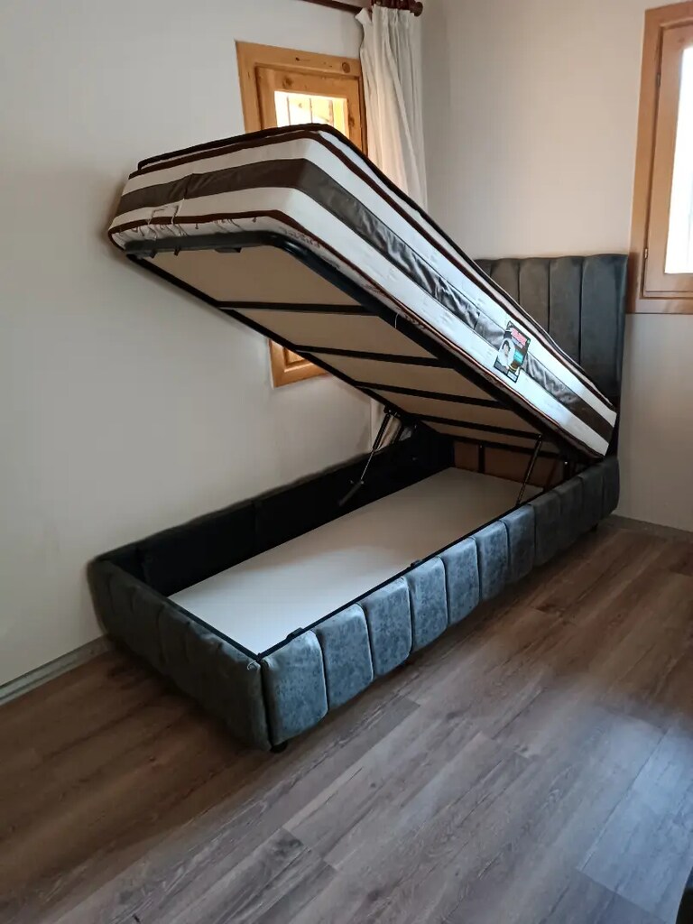 90x190 baza başlık ultra ortopedik petli yatak - 2
