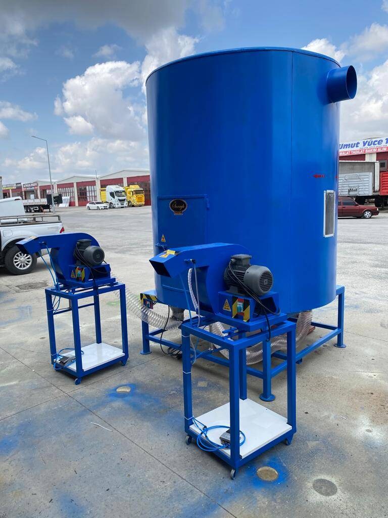 yastık dolum silosu,elyaf silosu,Rezerv Kulesi,elyaf kırpık karıştırıc