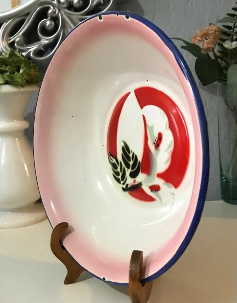 Antika Emaye Büyük Kase - 3