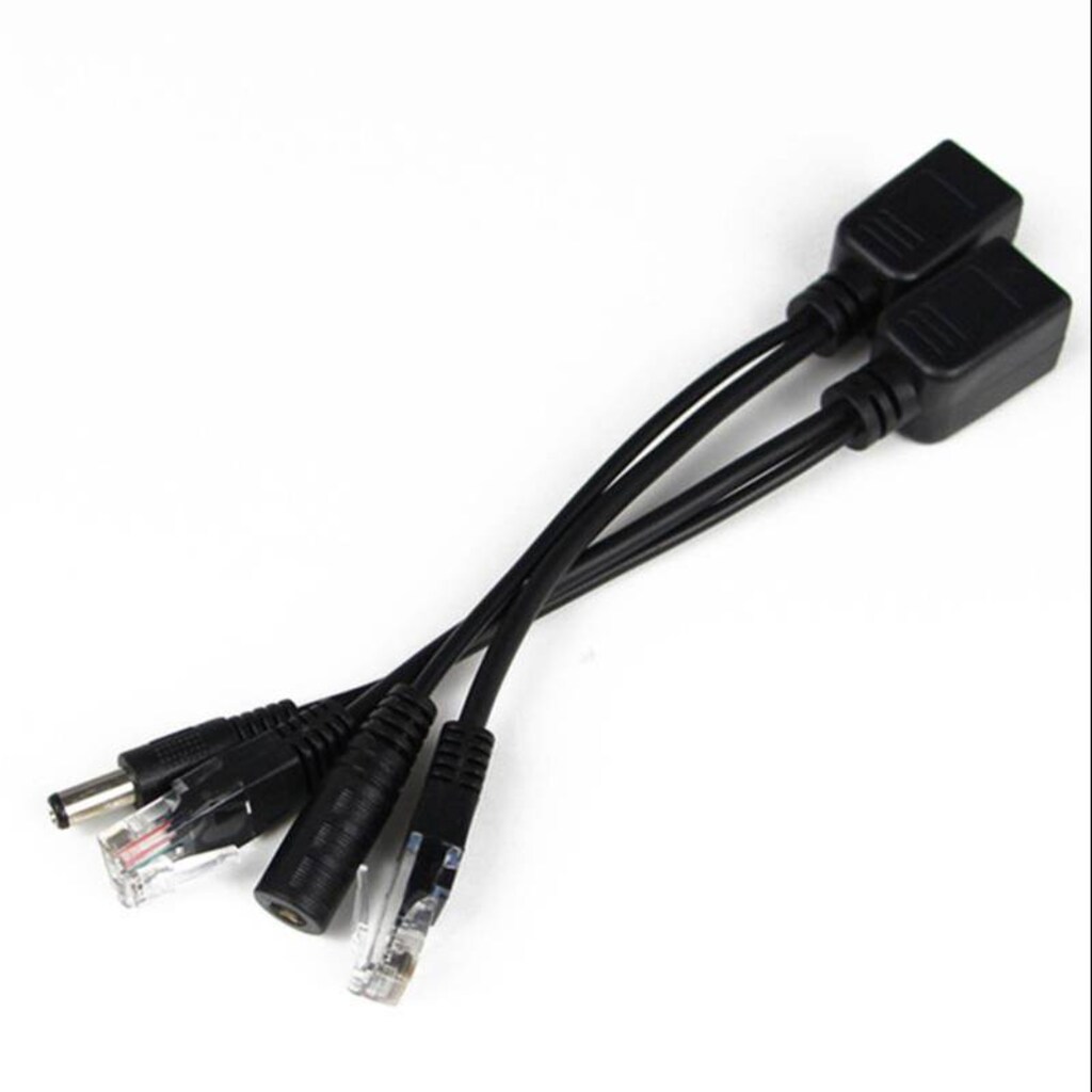 IP Kamera RJ45 Kablosu POE Set Ethernet CAT5/6 Adaptör Güç Power - 4