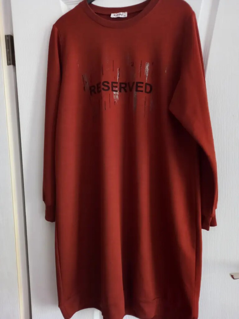 Kado 48 beden kiremit rengi tunik