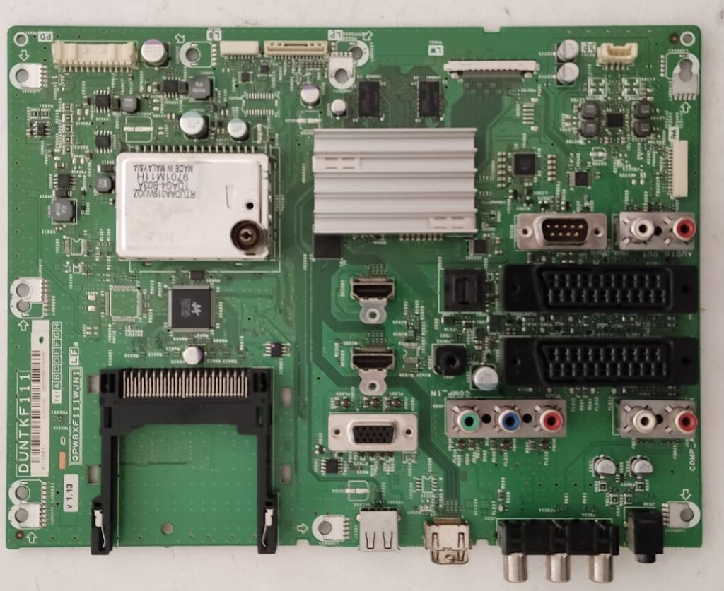 QPWBXF111WJN1, LFA V1.13, DUNTKF111 SHARP LC-40LE600E TV ANAKART