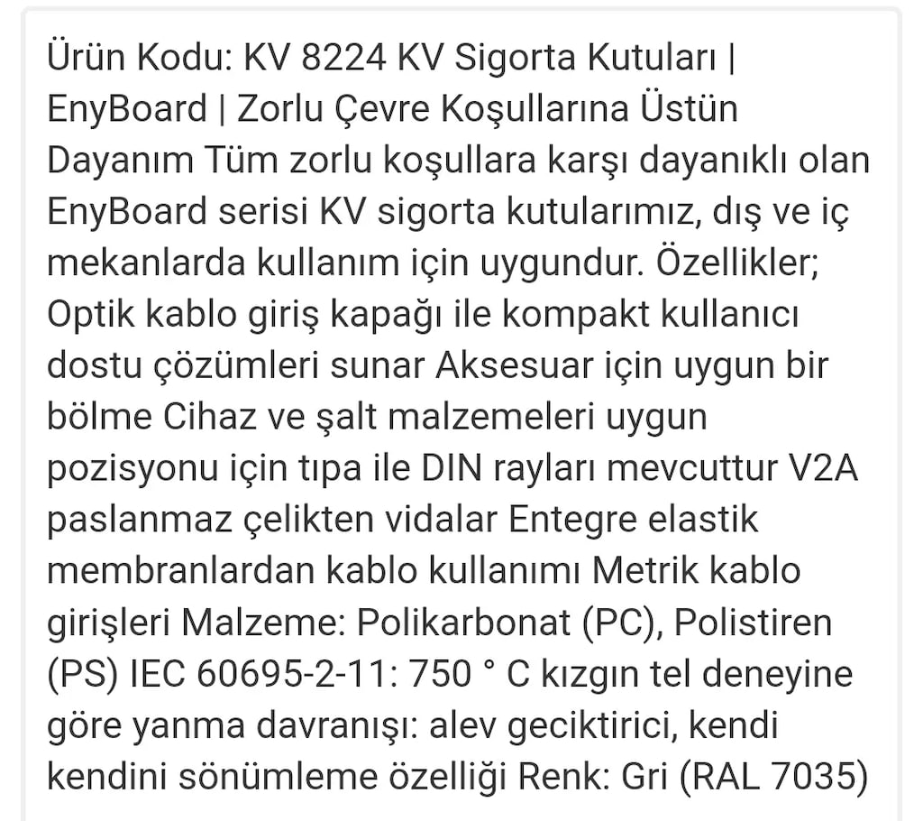 Hensel 24'lü IP65 Sigorta Kutusu - KV 8224 - 9