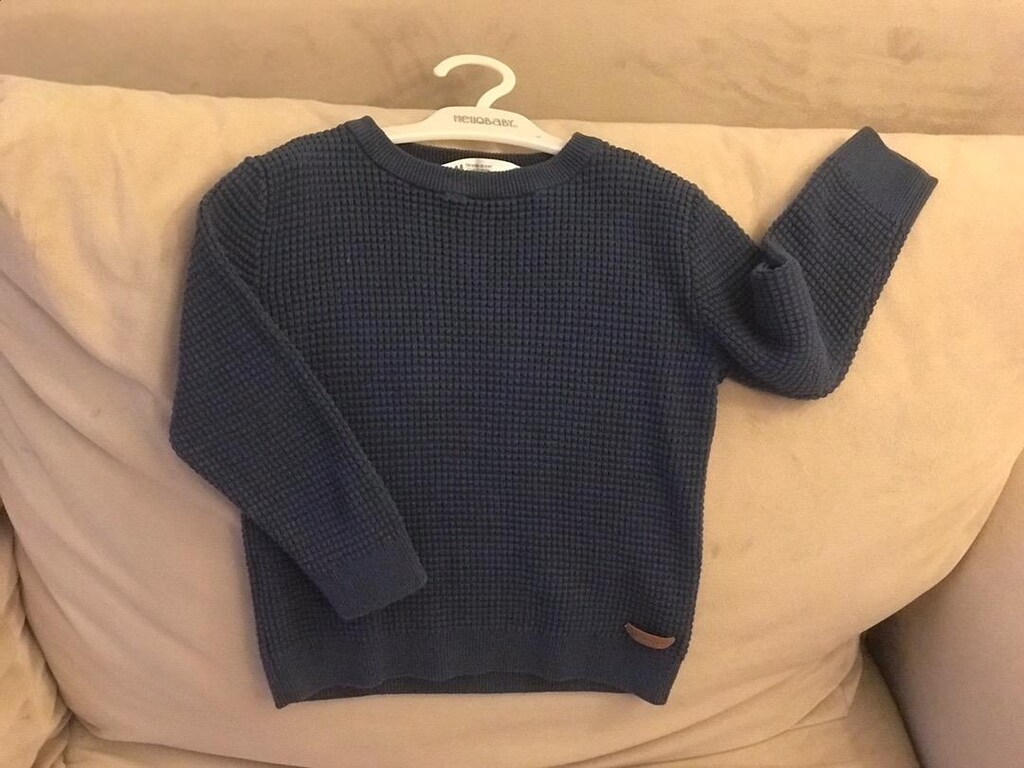 Pamuklu Petek Örgülü Kazak (H&M) (Çocuk)