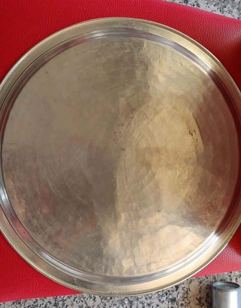 Mısır desenli el işi tepsi - 4