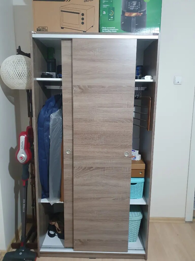 Adore Çift kapaklı Sürgülü Gardrop - 2