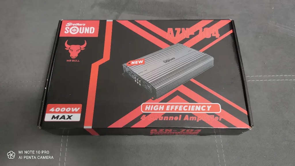 4000W Brothers SoundAZN-704 4 Kanal Oto Amfi 4X50W