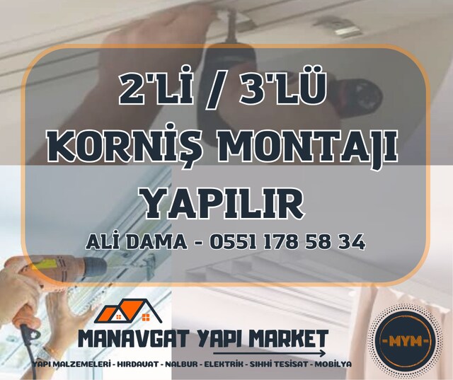 2Lİ / 3LÜ KORNİŞ TAKILIR