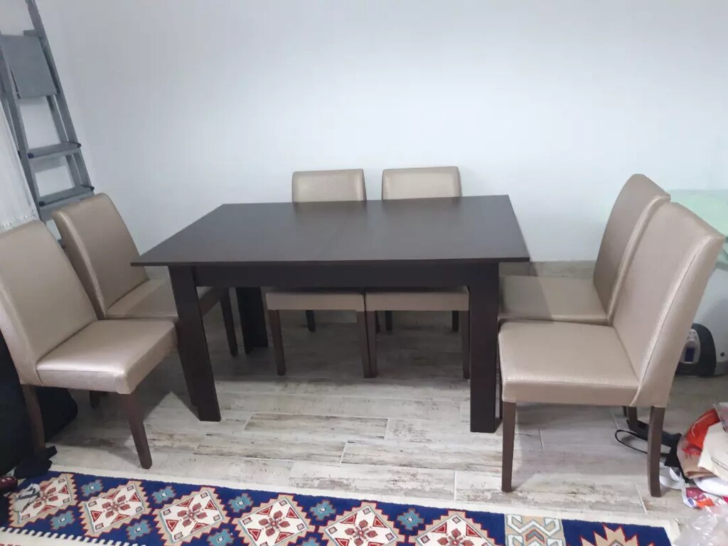 Alfemo masa ve 6 adet sandalye