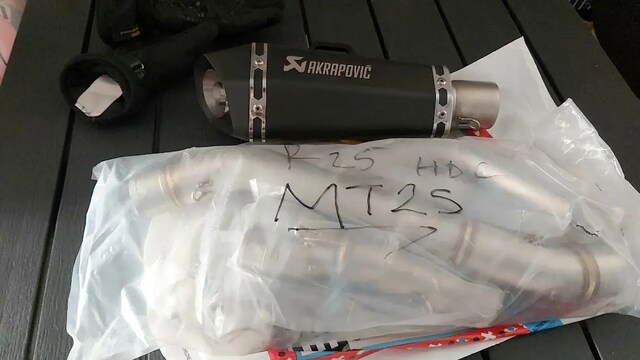 Yamaha R25 ve mt25 için boğazdan full set akrapovic headers Egzoz