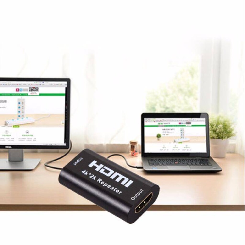 Hdmi Dişi Dişi Uzatıcı Repeater 4K 40 Metre Adaptör Extender - 4
