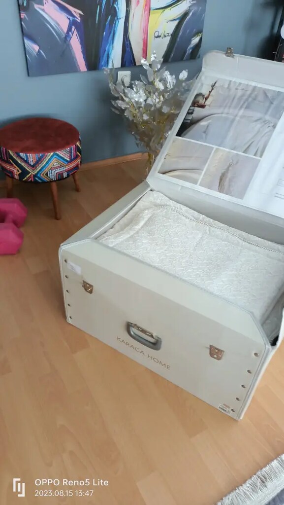 Karaca home juliet ekru yatak örtüsü seti - 5