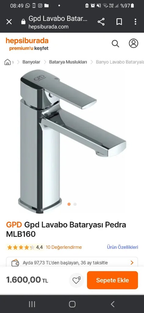 AÇ KAPA LAVABO BATARYASI SIFIR FİYATI 4.RESİMDE EKLİ - 4