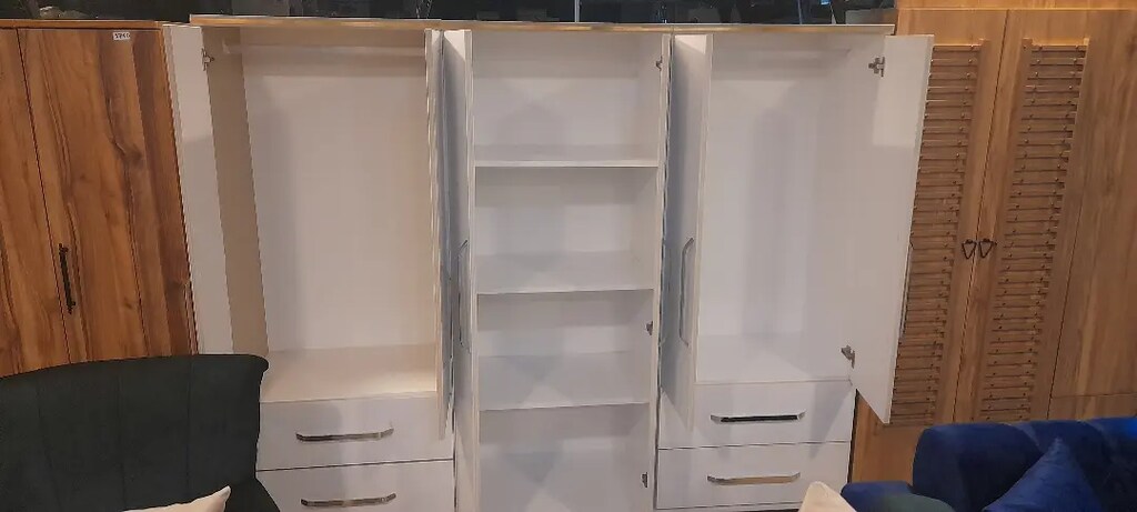 Sıfır 6 kapılı gardolap elbise dolabı - 5