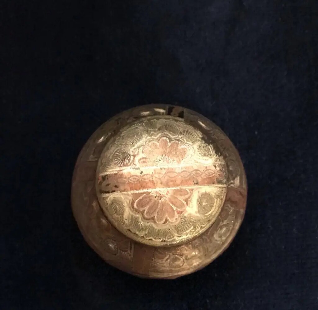 Eski Bakır Kapaklı Kutu - 4