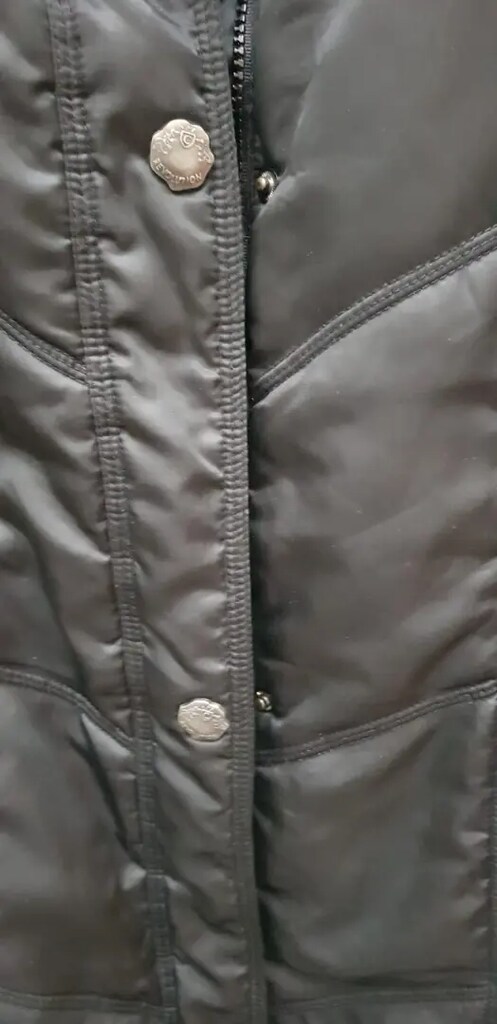 COLIN'S BASIC marka 38-40 beden siyah saten bayan kışlık kaban. - 5