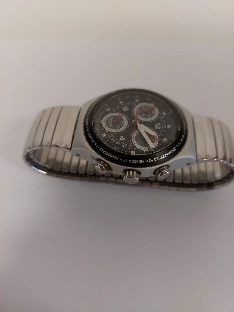 Swatch kol saati (krom yaylı kayış) - 2